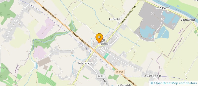 localisation de l'entreprise LA PETANQUE NOHICOISE  NOHIC