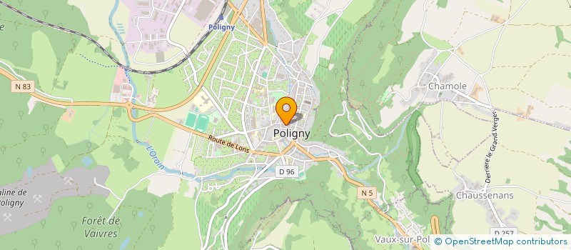 localisation de l'entreprise LA PETANQUE POLINOISE à POLIGNY