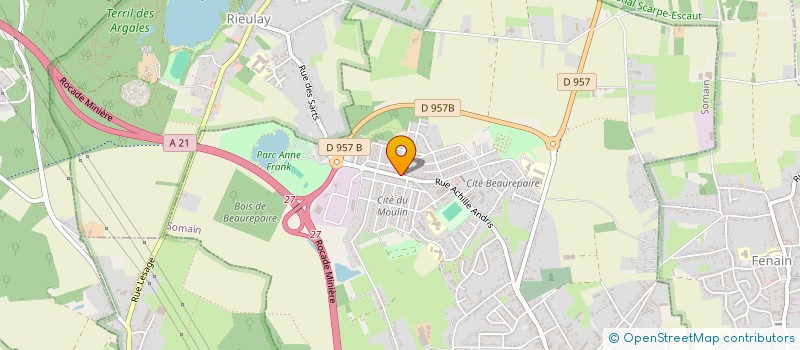 localisation de l'entreprise LA PETANQUE RIEULAYSIENNE  RIEULAY