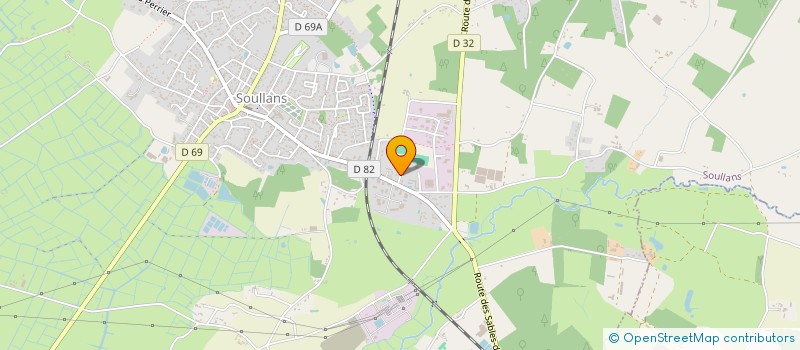 localisation de l'entreprise LA PETANQUE SOULLANDAISE à SOULLANS