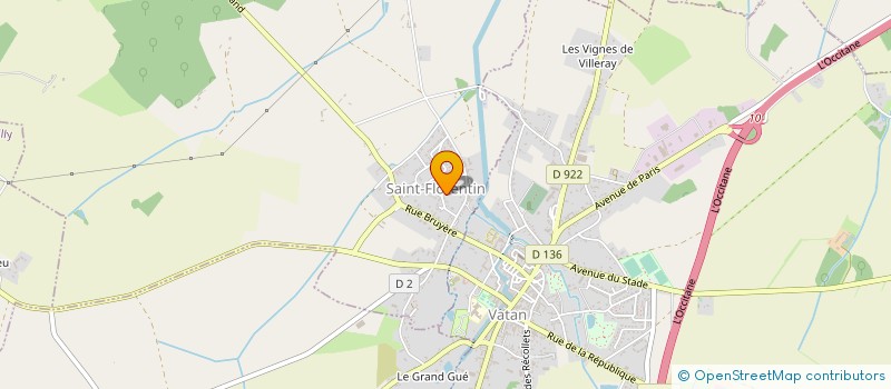 localisation de l'entreprise LA PETANQUE VATANAISE à VATAN