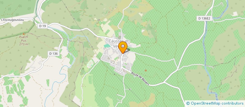 localisation de l'entreprise LA PETILLANTE  CAUSSES-ET-VEYRAN