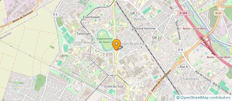 localisation de l'entreprise LA PETILLANTE REMOISE  REIMS