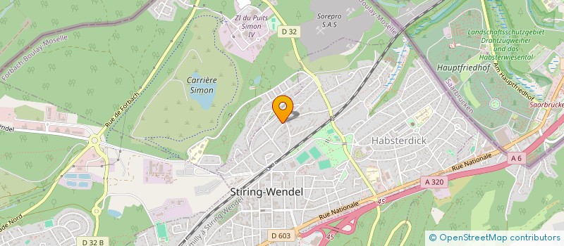localisation de l'entreprise LA PETITE 5OO  STIRING-WENDEL