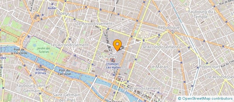 localisation de l'entreprise LA PETITE.  PARIS