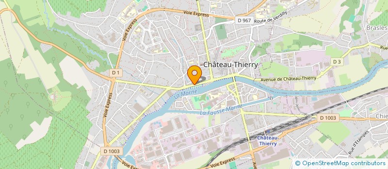 localisation de l'entreprise LA PETITE A à CHATEAU-THIERRY