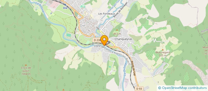 localisation de l'entreprise LA PETITE AGITEE  DIE