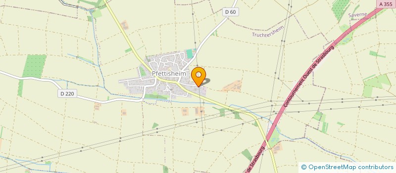 localisation de l'entreprise LA PETITE ALSACE  PFULGRIESHEIM