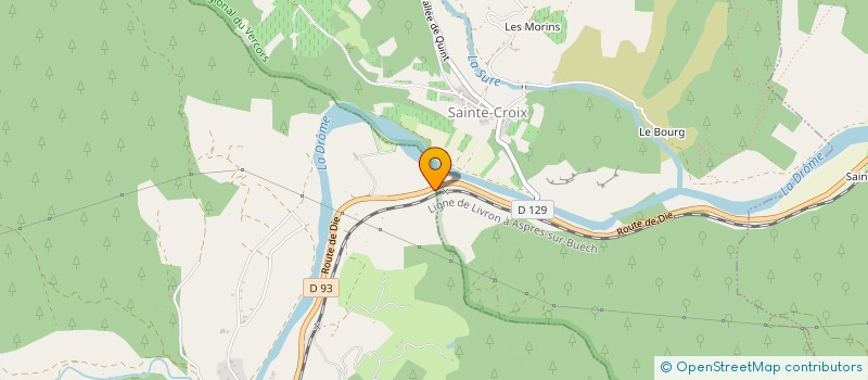 localisation de l'entreprise LA PETITE AUBERGE à DIE