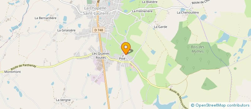 localisation de l'entreprise LA PETITE AUBERGE  LA CHAPELLE-SAINT-LAURENT