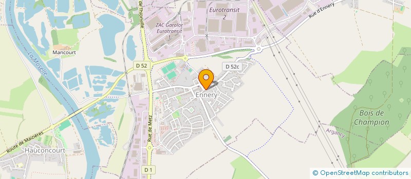 localisation de l'entreprise LA PETITE AUBERGE  ENNERY