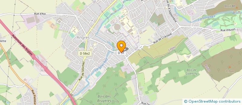 localisation de l'entreprise LA PETITE AUBERGE à ANGRES