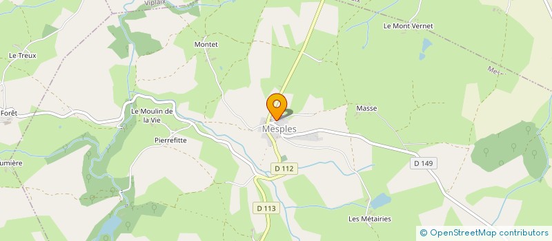 localisation de l'entreprise LA PETITE AUBERGE  MESPLES