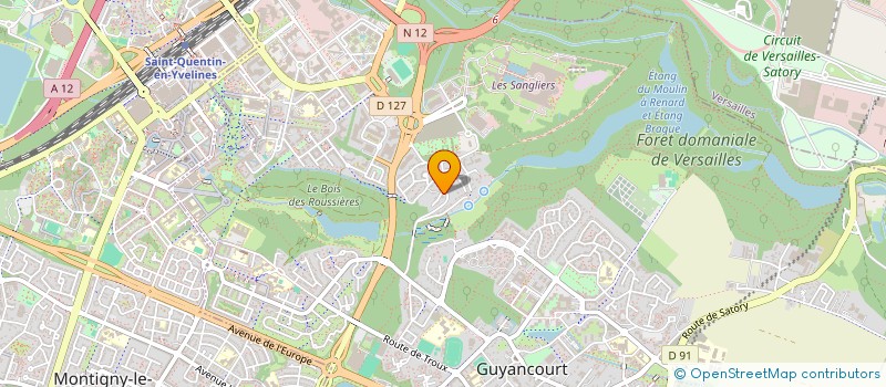 localisation de l'entreprise LA PETITE AUTRICHE  GUYANCOURT