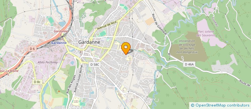 localisation de l'entreprise LA PETITE BARQUE DES ARTISTES  GARDANNE