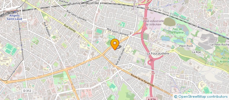localisation de l'entreprise LA PETITE BIBLIOTHEQUE DE MATHILDE à ANGERS