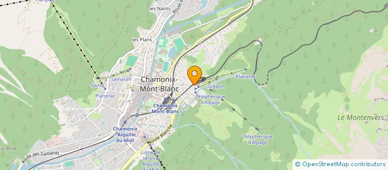 localisation de l'entreprise LA PETITE BLAITIERE à CHAMONIX-MONT-BLANC