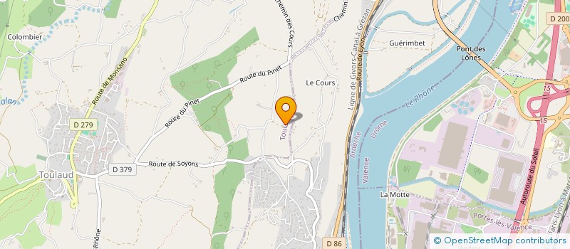 localisation de l'entreprise LA PETITE BOBINE  TOULAUD