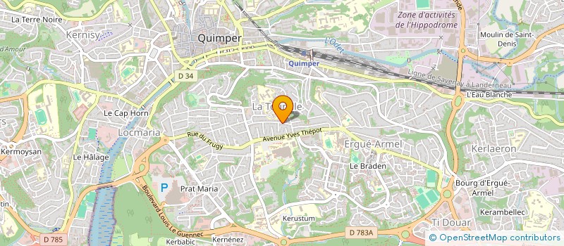 localisation de l'entreprise LA PETITE BOBINERIE à QUIMPER