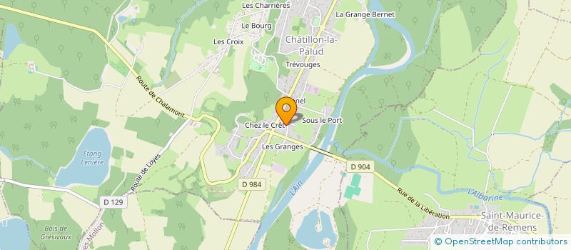 localisation de l'entreprise LA PETITE BOHEME à CHATILLON-LA-PALUD