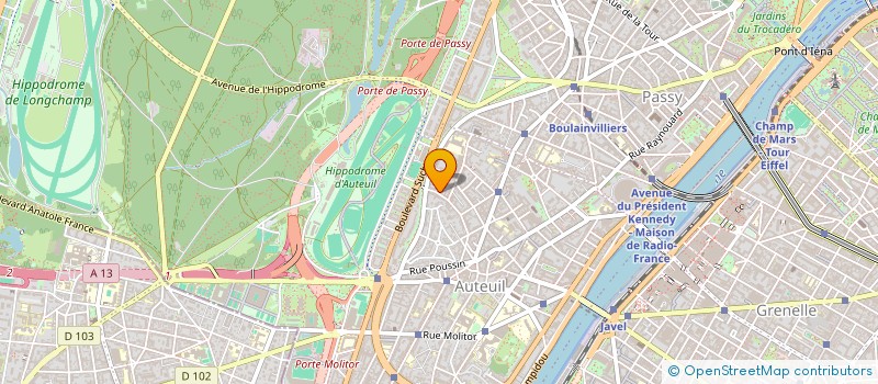 localisation de l'entreprise LA PETITE BOITE  PARIS