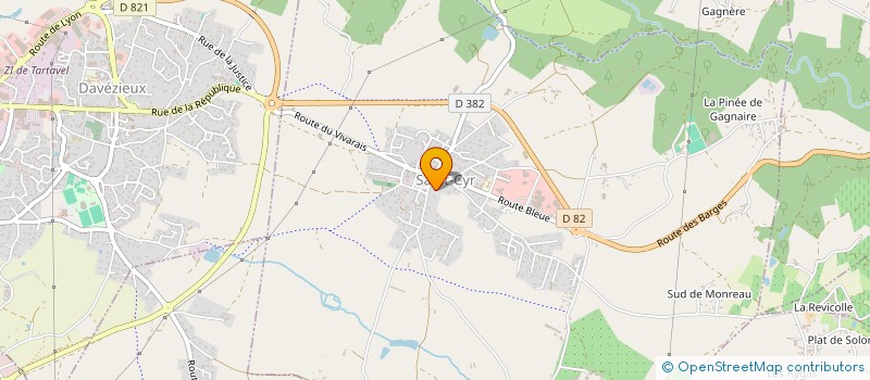 localisation de l'entreprise LA PETITE BOITE à SAINT-CYR