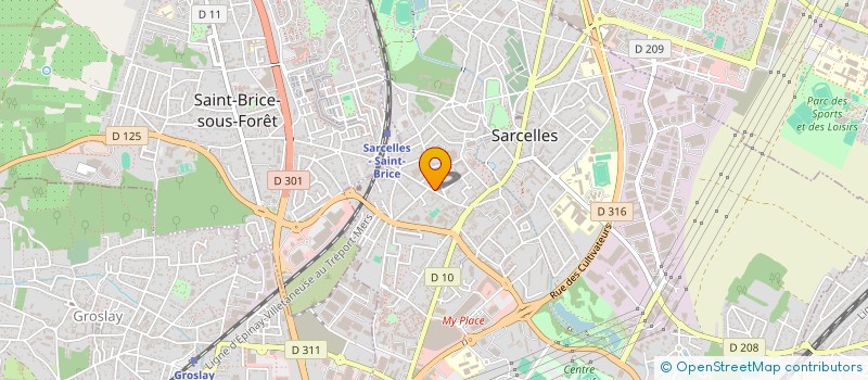 localisation de l'entreprise LA PETITE BOITE NOIRE à SARCELLES