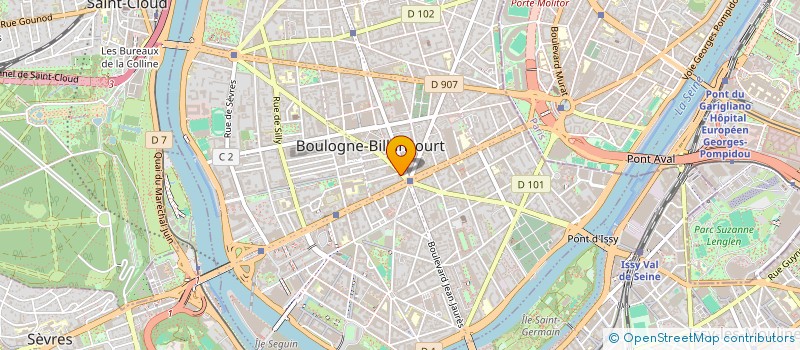 localisation de l'entreprise LA PETITE BOITE QUI COM à BOULOGNE-BILLANCOURT