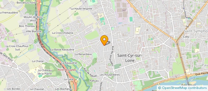 localisation de l'entreprise LA PETITE BOITERIE  SAINT-CYR-SUR-LOIRE