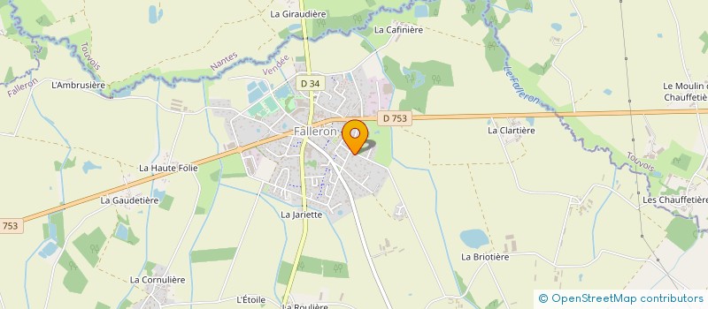 localisation de l'entreprise LA PETITE BORDERIE  FALLERON