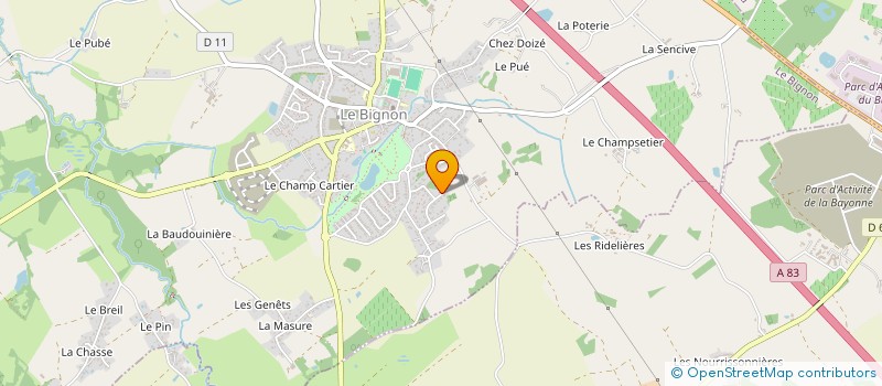 localisation de l'entreprise LA PETITE BORNE  VIEILLEVIGNE