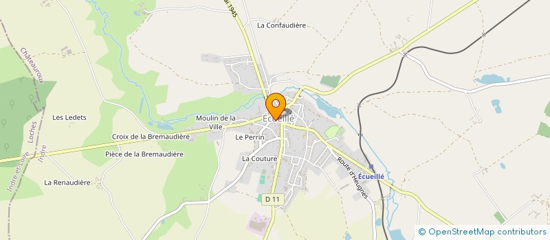 localisation de l'entreprise LA PETITE BOUCHERIE à ECUEILLE
