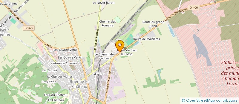 localisation de l'entreprise LA PETITE BOUCHERIE CHARCUTERIE DU MARCHE  BRIENNE-LE-CHATEAU