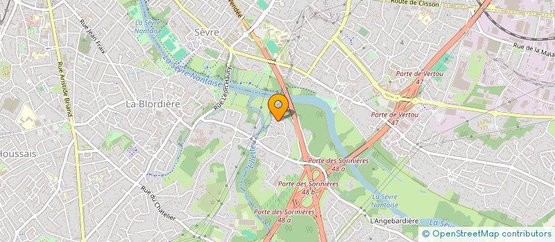 localisation de l'entreprise LA PETITE BOUCHERIE DE TALENSAC à VERTOU