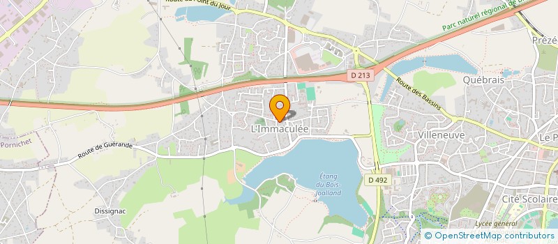 localisation de l'entreprise LA PETITE BOUCHERIE DU BOIS JOALLAND à SAINT-NAZAIRE