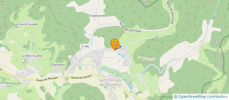 localisation de l'entreprise LA PETITE BOUFFE II  SAINT-NICOLAS-DE-MACHERIN