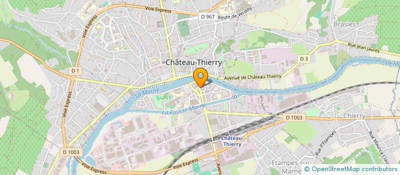 localisation de l'entreprise LA PETITE BOULANGE à CHATEAU-THIERRY