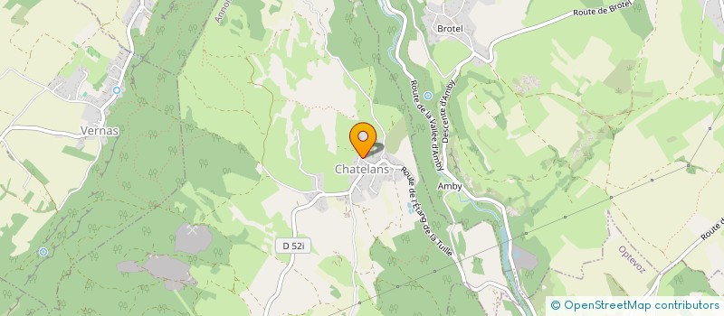 localisation de l'entreprise LA PETITE BOULANGERIE DE CHATELANS  ANNOISIN-CHATELANS