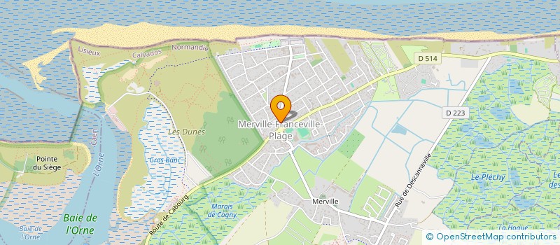 localisation de l'entreprise LA PETITE BOULANGERIE DU BOUT DU MONDE  MERVILLE-FRANCEVILLE-PLAGE