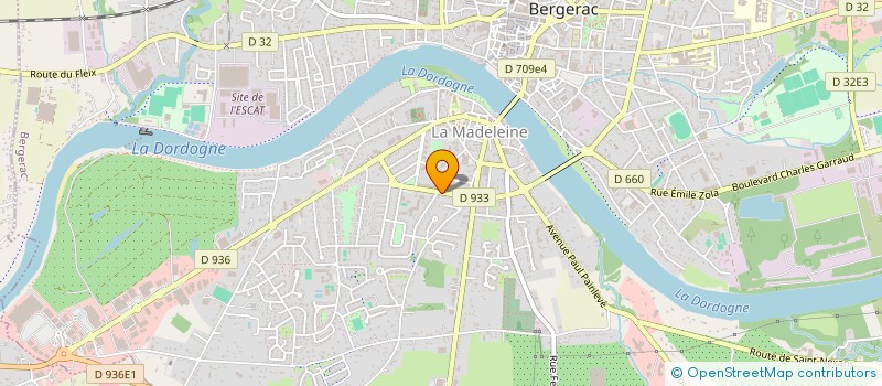 localisation de l'entreprise LA PETITE BOULE DE NAILLAC à BERGERAC