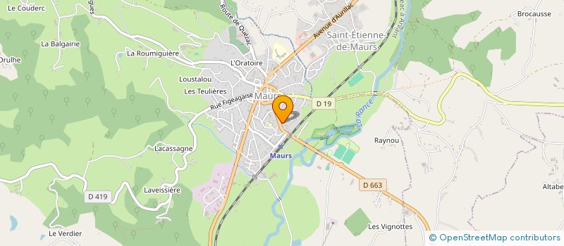 localisation de l'entreprise LA PETITE BOULE MAURSOISE à MAURS
