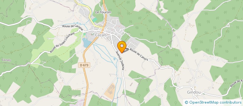 localisation de l'entreprise LA PETITE BOURIANE  CAZALS