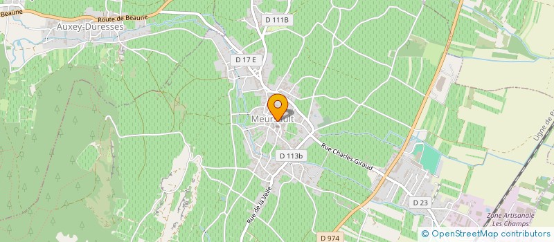 localisation de l'entreprise LA PETITE BOUTIQUE à MEURSAULT