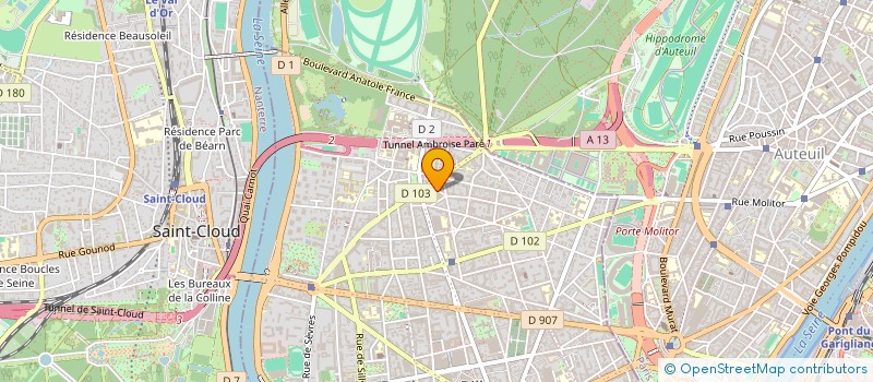 localisation de l'entreprise LA PETITE BOUTIQUE à BOULOGNE-BILLANCOURT