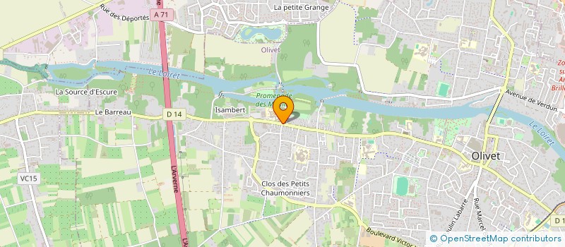 localisation de l'entreprise LA PETITE BOUTIQUE D'APPARTS à OLIVET