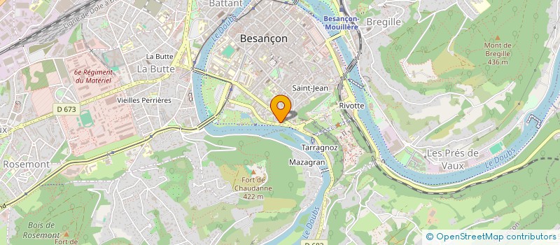 localisation de l'entreprise LA PETITE BOUTIQUE DU CINEMA à BESANCON