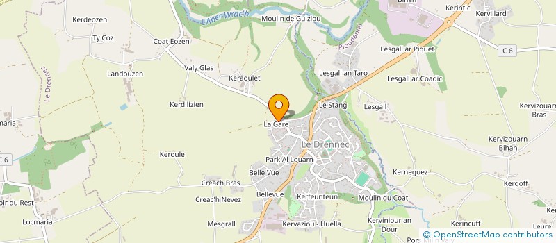 localisation de l'entreprise LA PETITE BRASSERIE  PLABENNEC