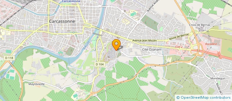 localisation de l'entreprise LA PETITE BRASSERIE à CARCASSONNE