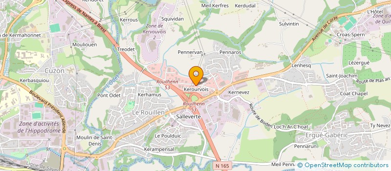 localisation de l'entreprise LA PETITE BRETAGNE  ERGUE-GABERIC