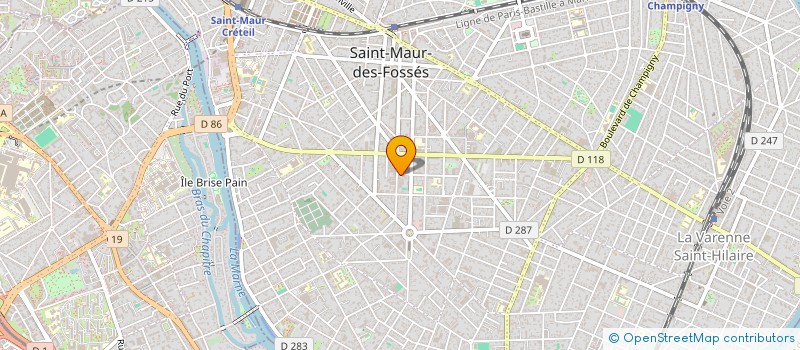 localisation de l'entreprise LA PETITE BRULERIE à SAINT-MAUR-DES-FOSSES
